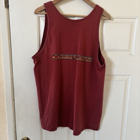 Vintage Y2K OP Ocean Pacific Men Tank Top Size L Red Beachwear Made in USA Skate - Picture 8 of 10